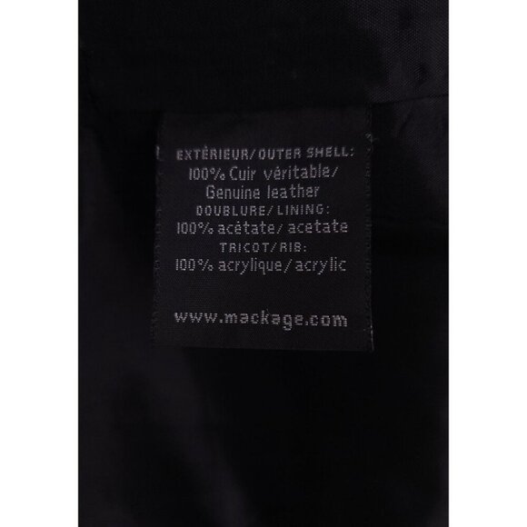 Mackage Collection Leather Mini Skirt Size M Womens Black - Picture 6 of 6